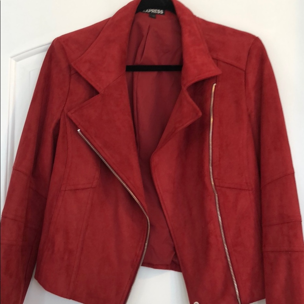 Express Suede moto jacket